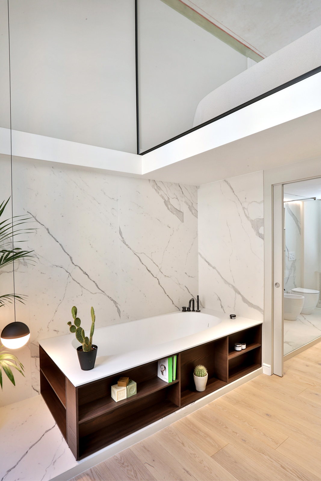 Bagno di design in marmo