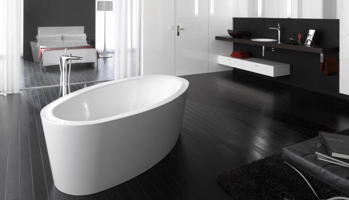 Bagno bianco e nero Hansgrohe