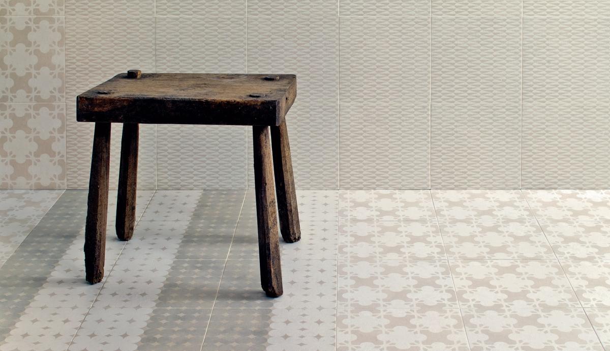 Piastrelle - Mutina - Azulej Bianco trama,trevo,estrela